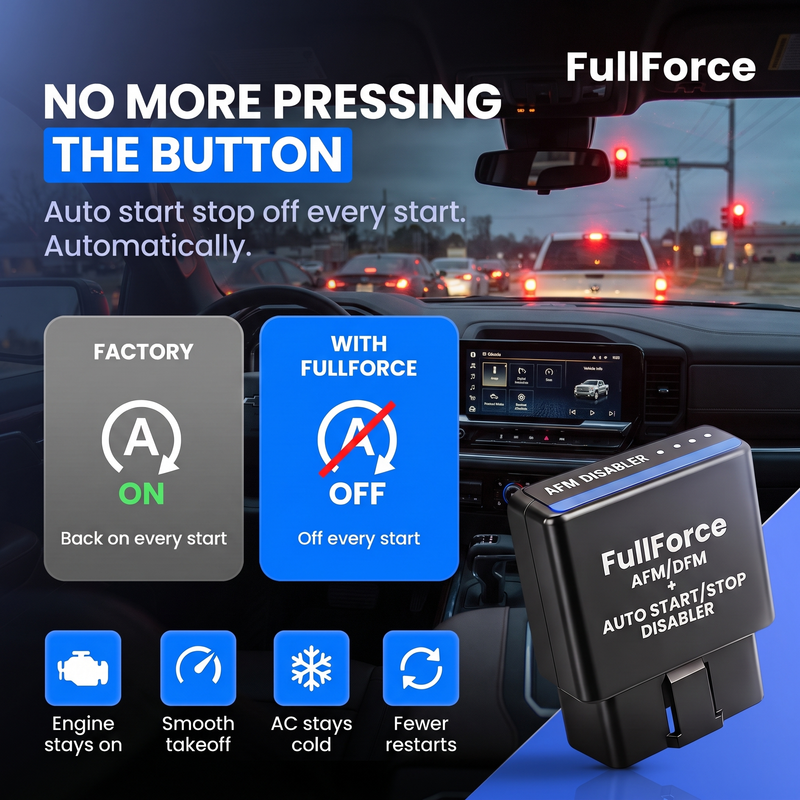 No more pressing the auto start stop button
